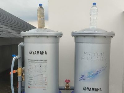 gambar yamaha water purifier dengan bukti sebelum dan sesudah