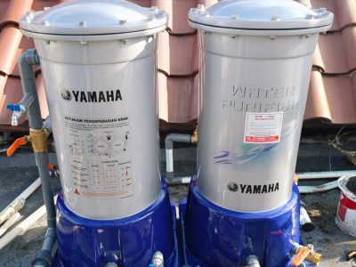 Gambar Yamaha water Purifier berada di atap